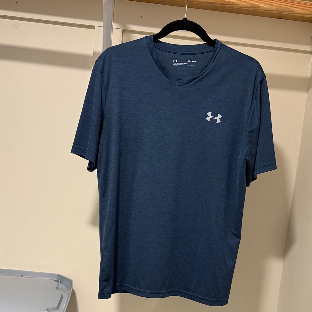 Under Armour Men's Navy V-Neck Tee (M)